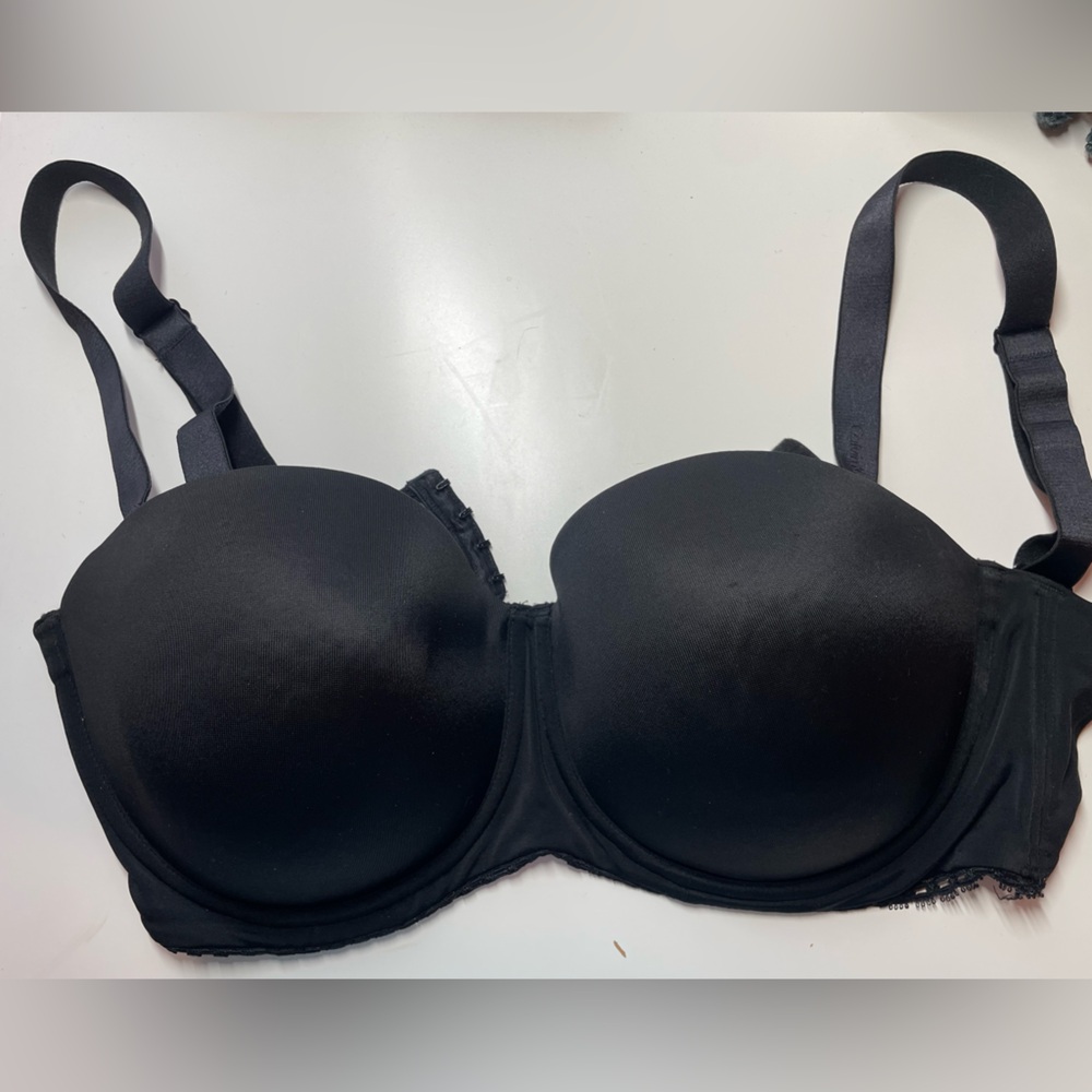 Strapless Calvin Klein Bra 36DD Black